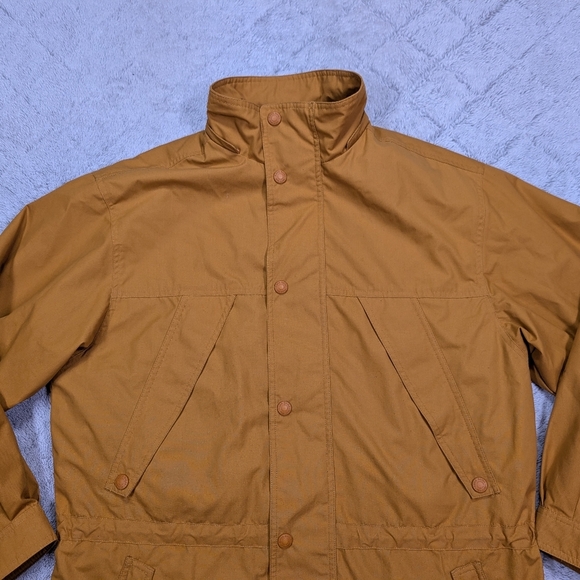 Eddie Bauer Jacket Mens M Yellow Gold Parka Field Barn Weatherproof Wool Lined - Picture 2 of 9